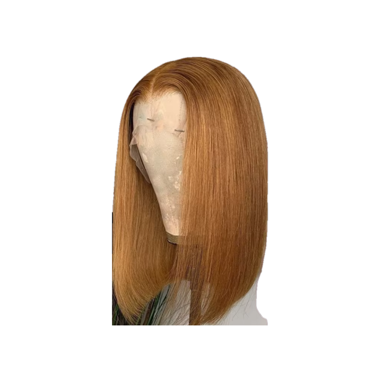 Perruque Bob 13x6 Lace Front - #27 Blond Doré, 12 Pouces, 150% Densité